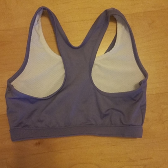 Purple & white Sports Bra M - Picture 3 of 3